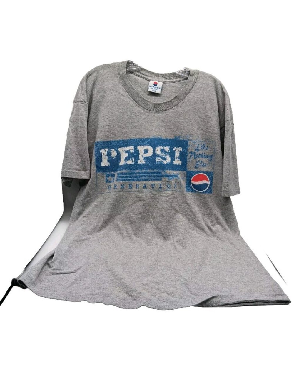 PEPSI Generation TShirt Size L/XL Gray NOTHING ELSE IS A PEPSI